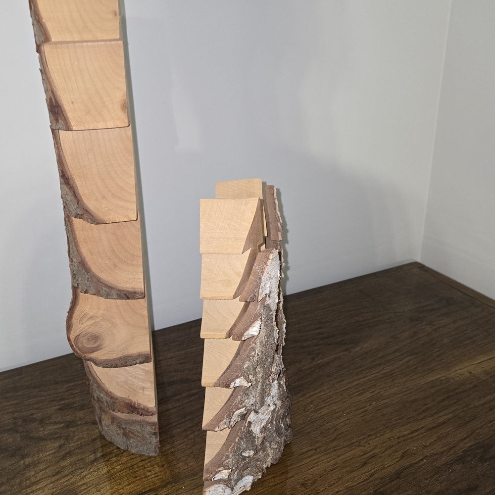 Rustic Wooden Holiday Tree Set - Picture 4 of 5